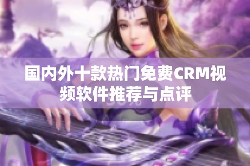 国内外十款热门免费CRM视频软件推荐与点评