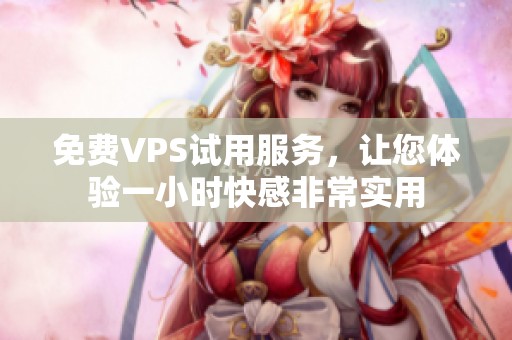 免费VPS试用服务，让您体验一小时快感非常实用