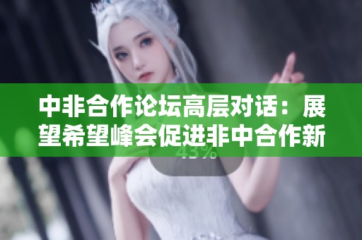 中非合作论坛高层对话：展望希望峰会促进非中合作新领域