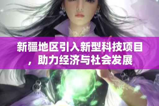 新疆地区引入新型科技项目，助力经济与社会发展