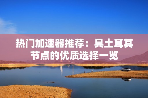 热门加速器推荐：具土耳其节点的优质选择一览