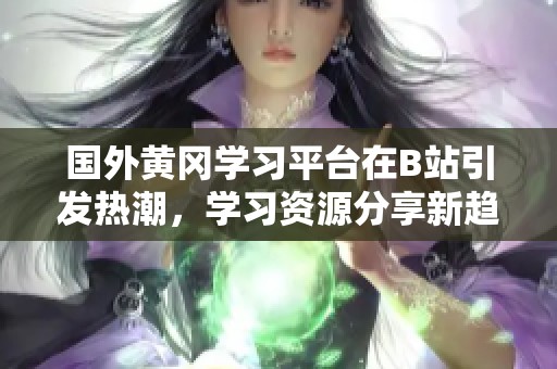 国外黄冈学习平台在B站引发热潮，学习资源分享新趋势