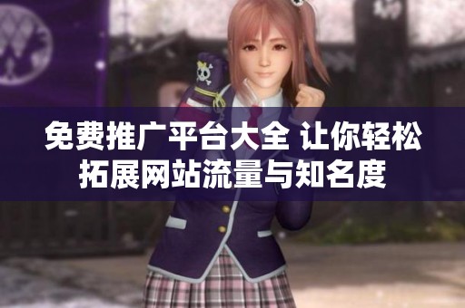 免费推广平台大全 让你轻松拓展网站流量与知名度