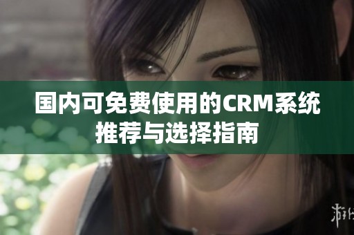 国内可免费使用的CRM系统推荐与选择指南