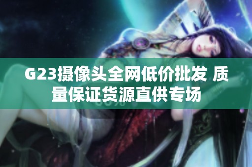 G23摄像头全网低价批发 质量保证货源直供专场
