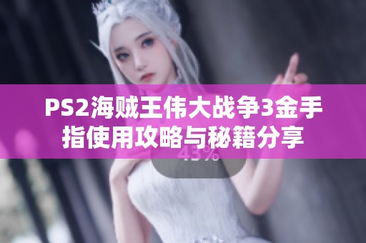 PS2海贼王伟大战争3金手指使用攻略与秘籍分享