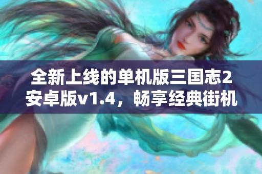 全新上线的单机版三国志2安卓版v1.4，畅享经典街机体验！