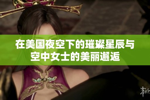 在美国夜空下的璀璨星辰与空中女士的美丽邂逅