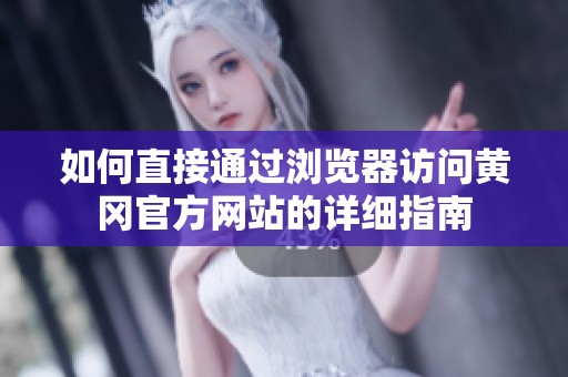 如何直接通过浏览器访问黄冈官方网站的详细指南