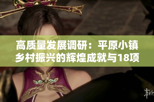 高质量发展调研：平原小镇乡村振兴的辉煌成就与18项荣誉