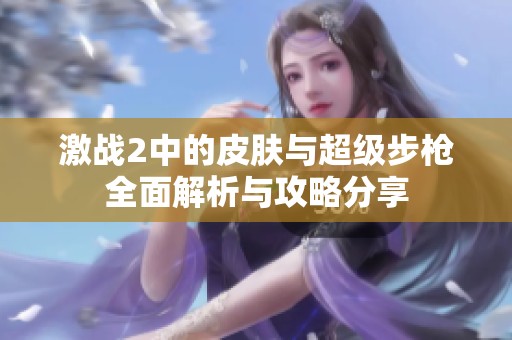 激战2中的皮肤与超级步枪全面解析与攻略分享