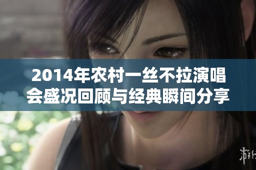 2014年农村一丝不拉演唱会盛况回顾与经典瞬间分享