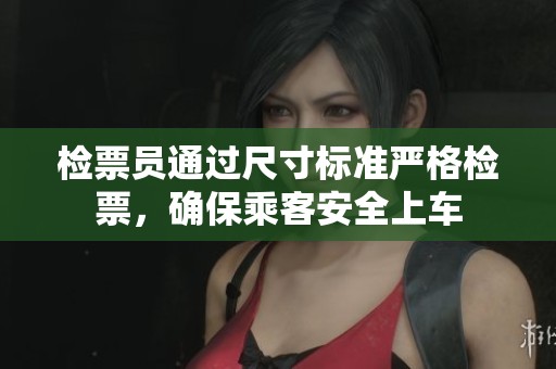 检票员通过尺寸标准严格检票，确保乘客安全上车