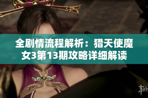 全剧情流程解析：猎天使魔女3第13期攻略详细解读