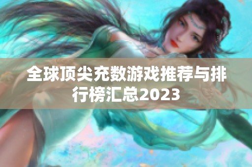 全球顶尖充数游戏推荐与排行榜汇总2023