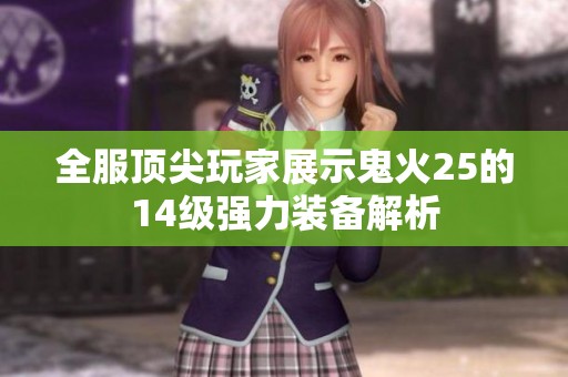 全服顶尖玩家展示鬼火25的14级强力装备解析