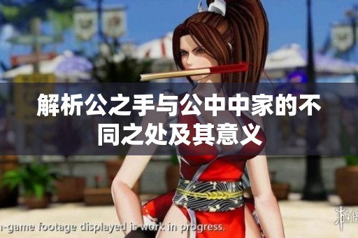 解析公之手与公中中家的不同之处及其意义