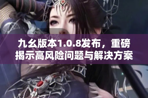 九幺版本1.0.8发布，重磅揭示高风险问题与解决方案