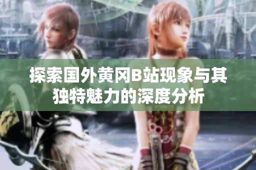 探索国外黄冈B站现象与其独特魅力的深度分析