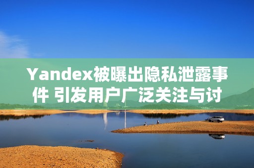 Yandex被曝出隐私泄露事件 引发用户广泛关注与讨论