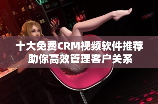 十大免费CRM视频软件推荐 助你高效管理客户关系