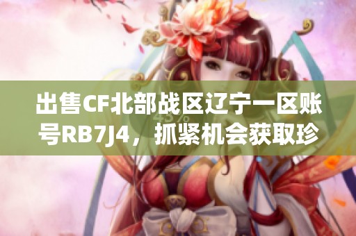 出售CF北部战区辽宁一区账号RB7J4，抓紧机会获取珍贵资源