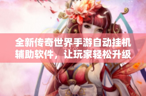 全新传奇世界手游自动挂机辅助软件，让玩家轻松升级体验