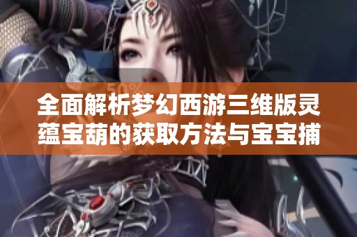 全面解析梦幻西游三维版灵蕴宝葫的获取方法与宝宝捕捉技巧