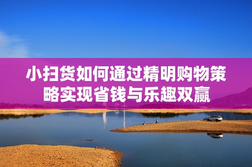 小扫货如何通过精明购物策略实现省钱与乐趣双赢