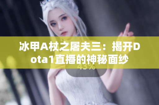 冰甲A杖之屠夫三：揭开Dota1直播的神秘面纱