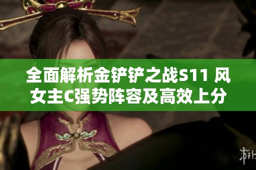 全面解析金铲铲之战S11 风女主C强势阵容及高效上分攻略