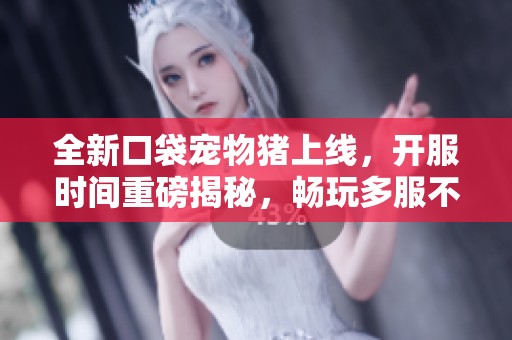 全新口袋宠物猪上线，开服时间重磅揭秘，畅玩多服不停歇！
