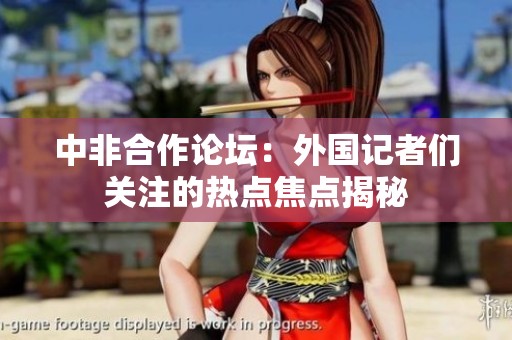 中非合作论坛：外国记者们关注的热点焦点揭秘