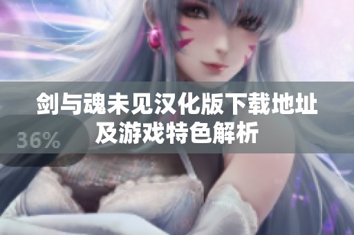 剑与魂未见汉化版下载地址及游戏特色解析