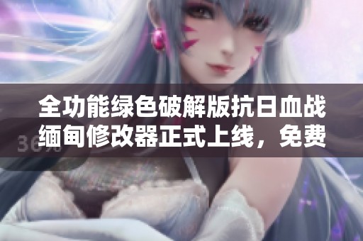 全功能绿色破解版抗日血战缅甸修改器正式上线，免费下载使用