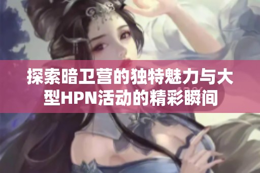 探索暗卫营的独特魅力与大型HPN活动的精彩瞬间