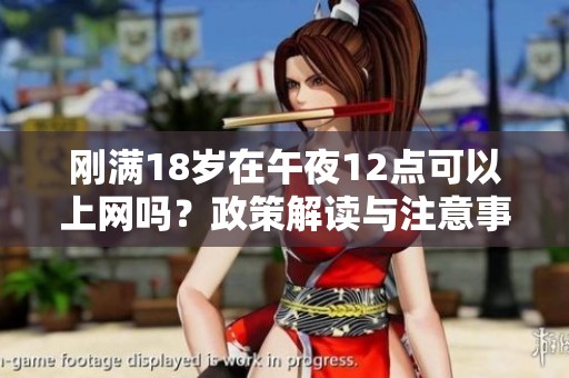 刚满18岁在午夜12点可以上网吗？政策解读与注意事项