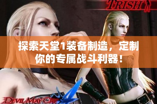 探索天堂1装备制造，定制你的专属战斗利器！