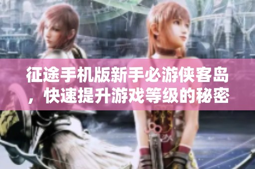 征途手机版新手必游侠客岛，快速提升游戏等级的秘密攻略
