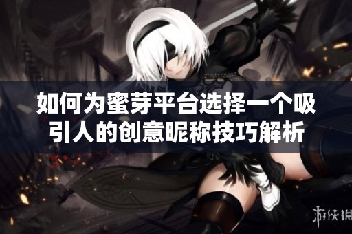 如何为蜜芽平台选择一个吸引人的创意昵称技巧解析