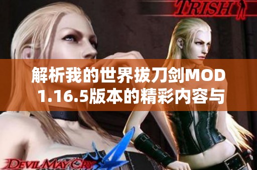 解析我的世界拔刀剑MOD 1.16.5版本的精彩内容与功能