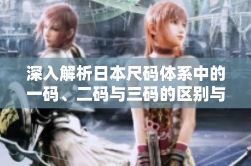 深入解析日本尺码体系中的一码、二码与三码的区别与应用