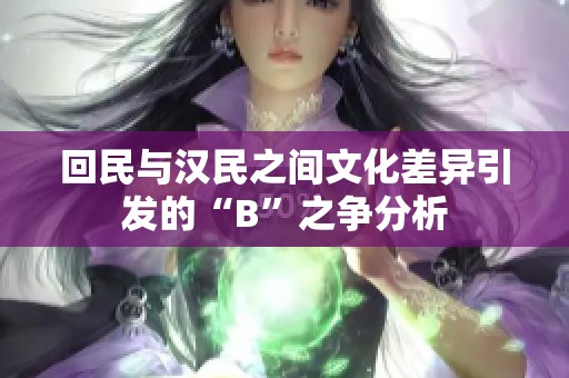 回民与汉民之间文化差异引发的“B”之争分析