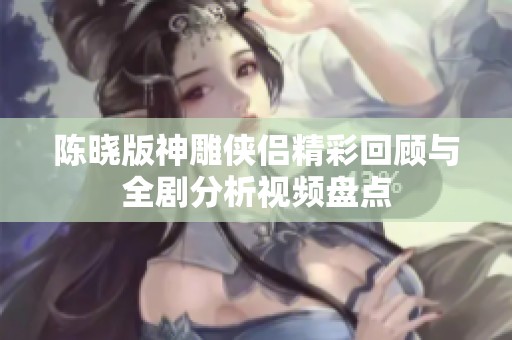 陈晓版神雕侠侣精彩回顾与全剧分析视频盘点