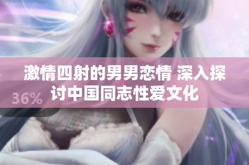 激情四射的男男恋情 深入探讨中国同志性爱文化