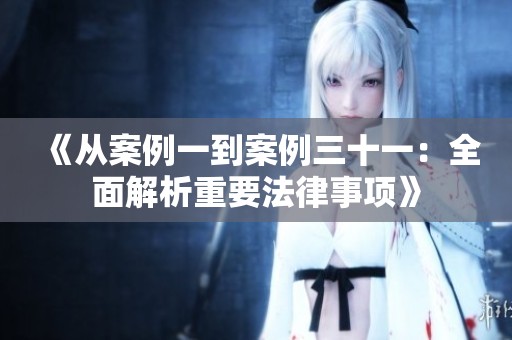 《从案例一到案例三十一：全面解析重要法律事项》