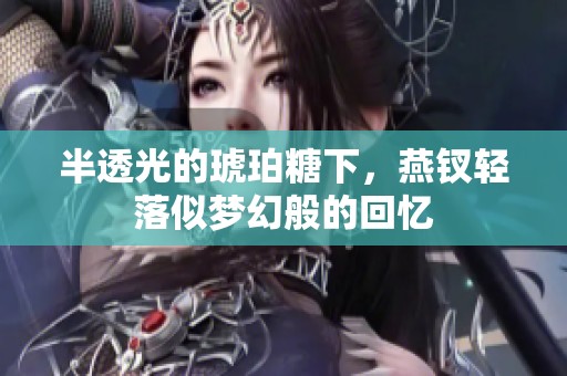 半透光的琥珀糖下，燕钗轻落似梦幻般的回忆