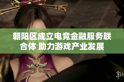朝阳区成立电竞金融服务联合体 助力游戏产业发展