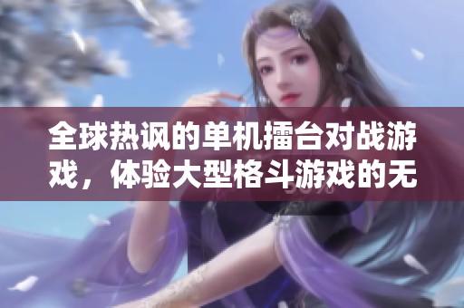 全球热讽的单机擂台对战游戏，体验大型格斗游戏的无限乐趣与激情