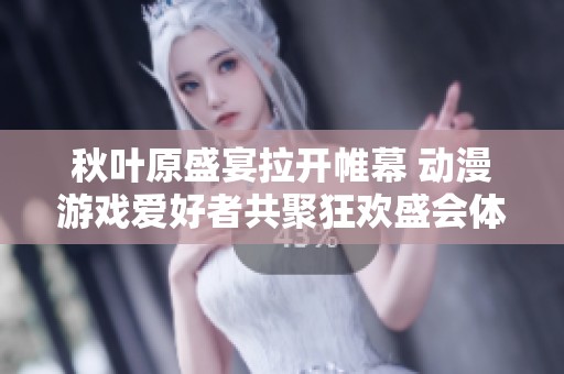 秋叶原盛宴拉开帷幕 动漫游戏爱好者共聚狂欢盛会体验无限乐趣